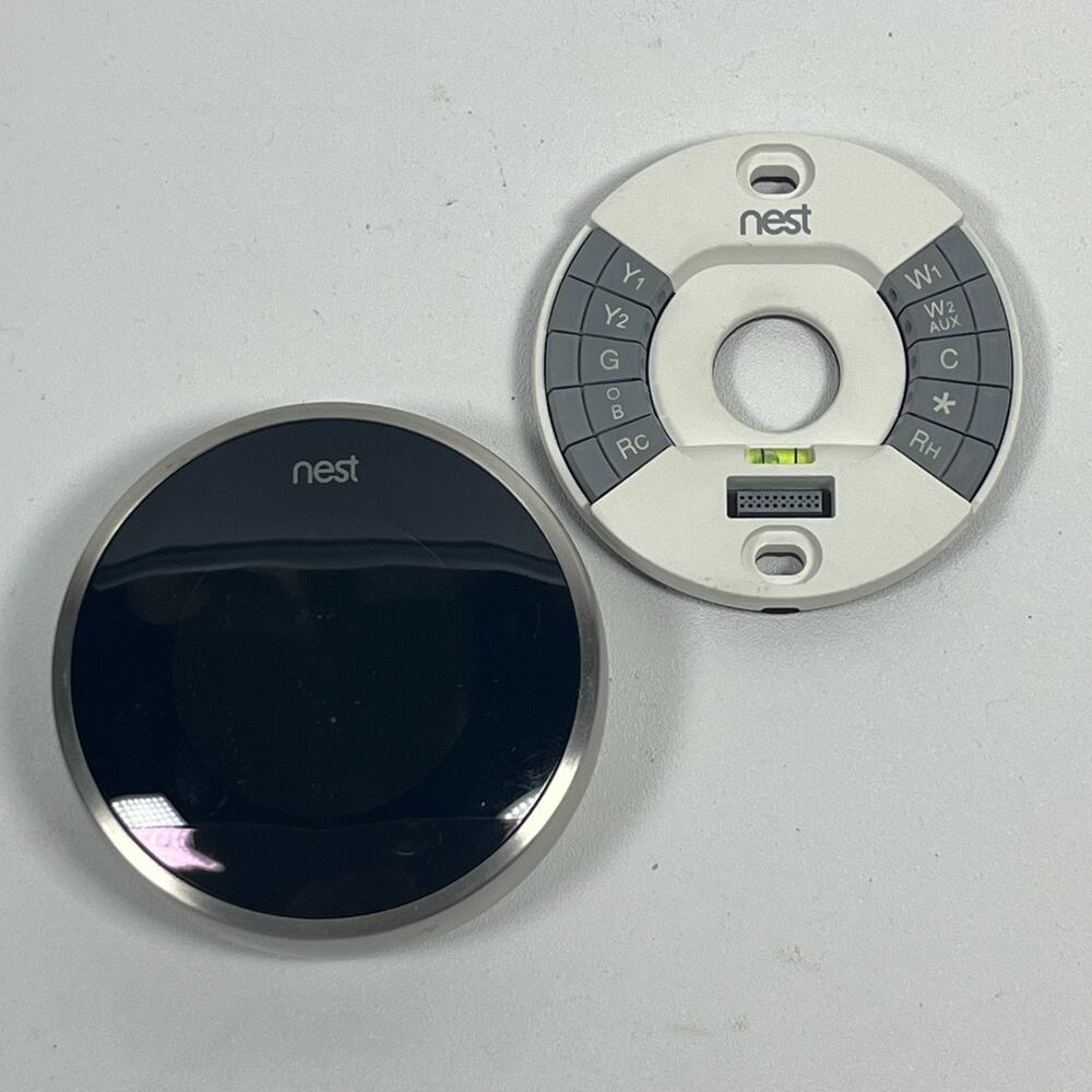 NEST Learning Thermostat 2nd Gen Model 02A Smart WIFI Stainless Steel Tested